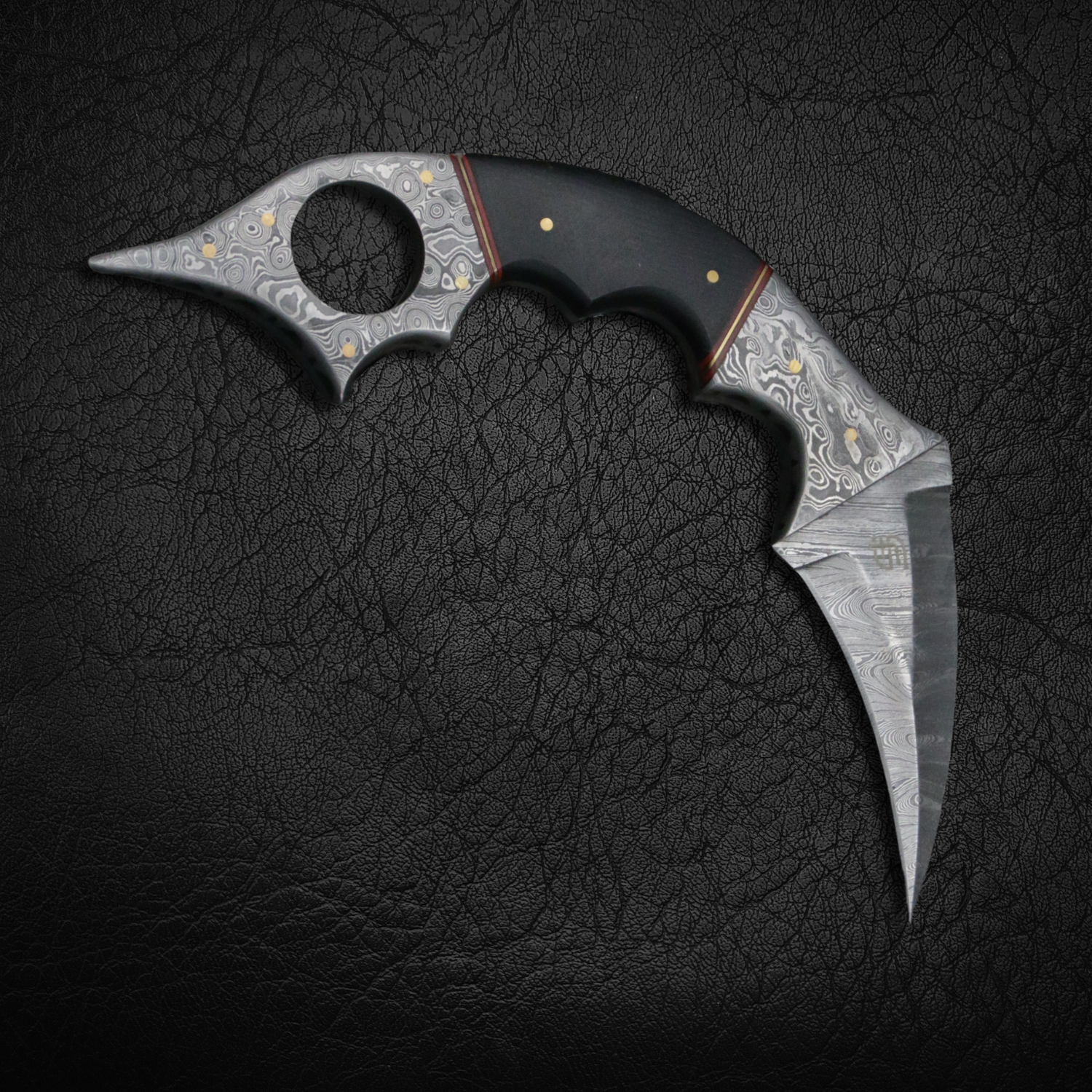 Premium Dragon's Claw Damascus Steel Karambit Knife - Handcrafted Tactical Folding Knife for Outdoor Survival, Camping & Self Defense | Sharp Durable Blade with Ergonomic Handle