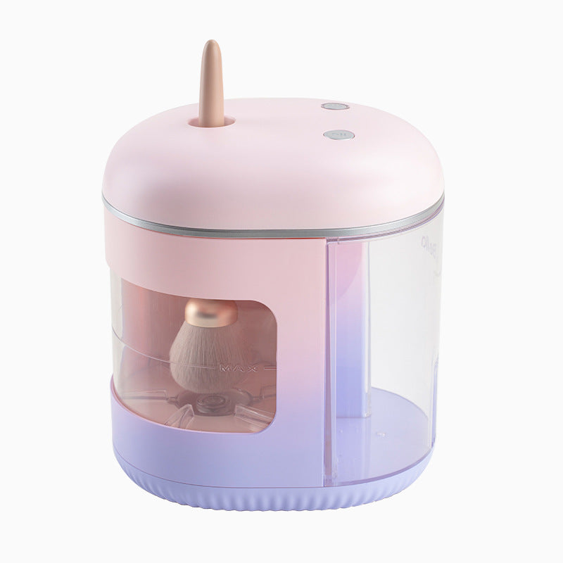 Electric Automatic Makeup Brush Cleaner with Shake Dry & UV Disinfection - Perfect for Home Salon & Professional Makeup Artists
