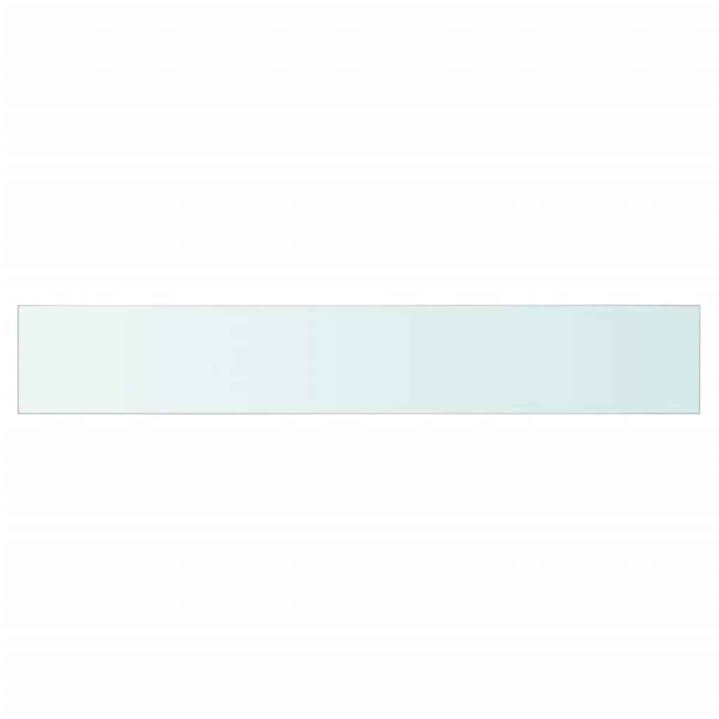 Floating Shelves Wall Mounted - Set of 2 Clear Glass Panels 31.5