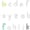 Rainbow Alphabet Lines