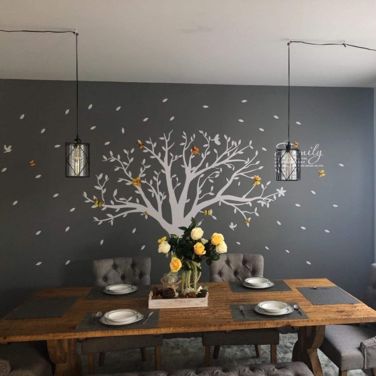 Farmhouse Plug-in Pendant Light with Dimmer - Outdoor/Indoor Hanging Light for Kitchen, Porch & Bedroom