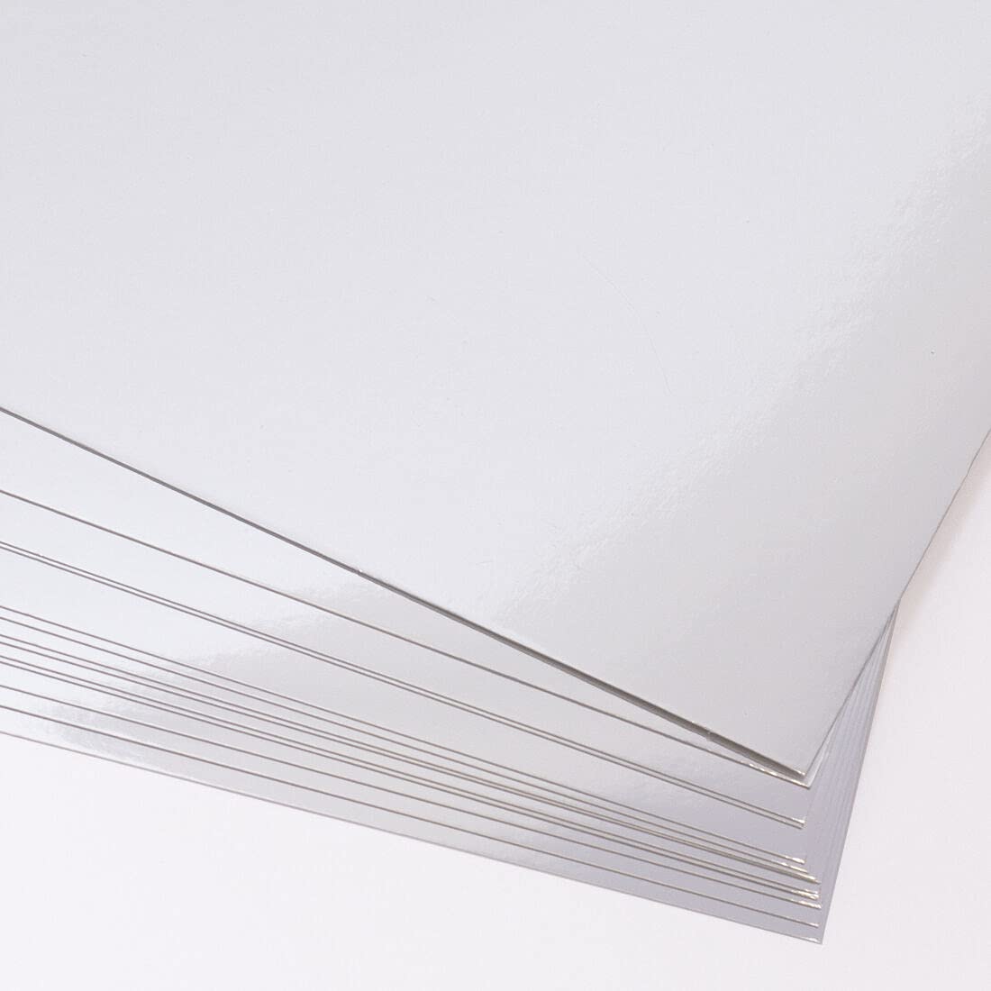 Premium 15-Pack Silver Cardstock Paper for Card Making & Scrapbooking | 250 GSM Heavyweight | 12x12 Inches (30.48x30.48 cm) | Perfect for DIY Crafts, Wedding Invitations, Photo Albums & Home Decor Projects