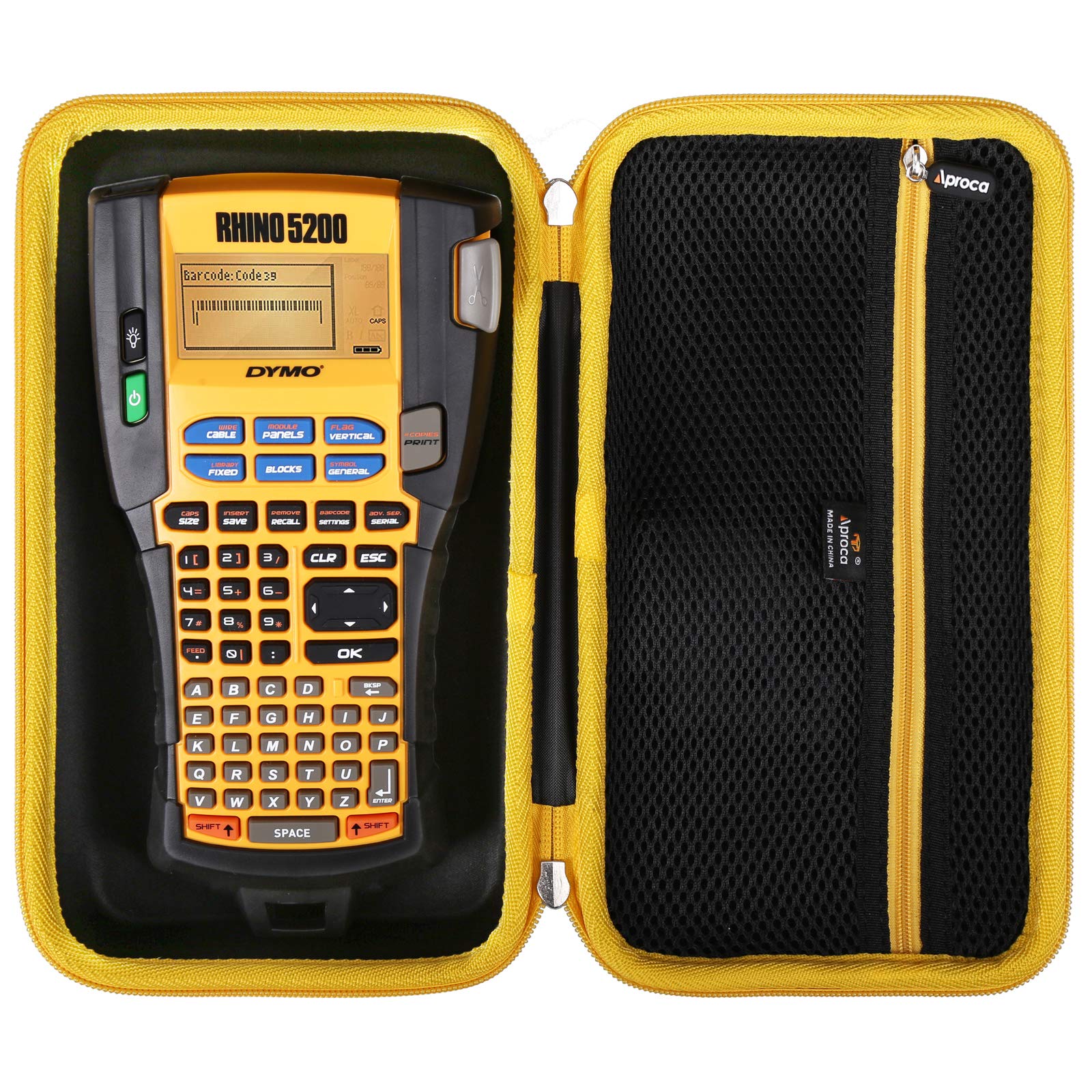 Aproca Hard Travel Storage Case for DYMO Industrial Label Maker RhinoPRO 5200 - Durable Protective Organizer for Office, Warehouse & On-the-Go Labeling