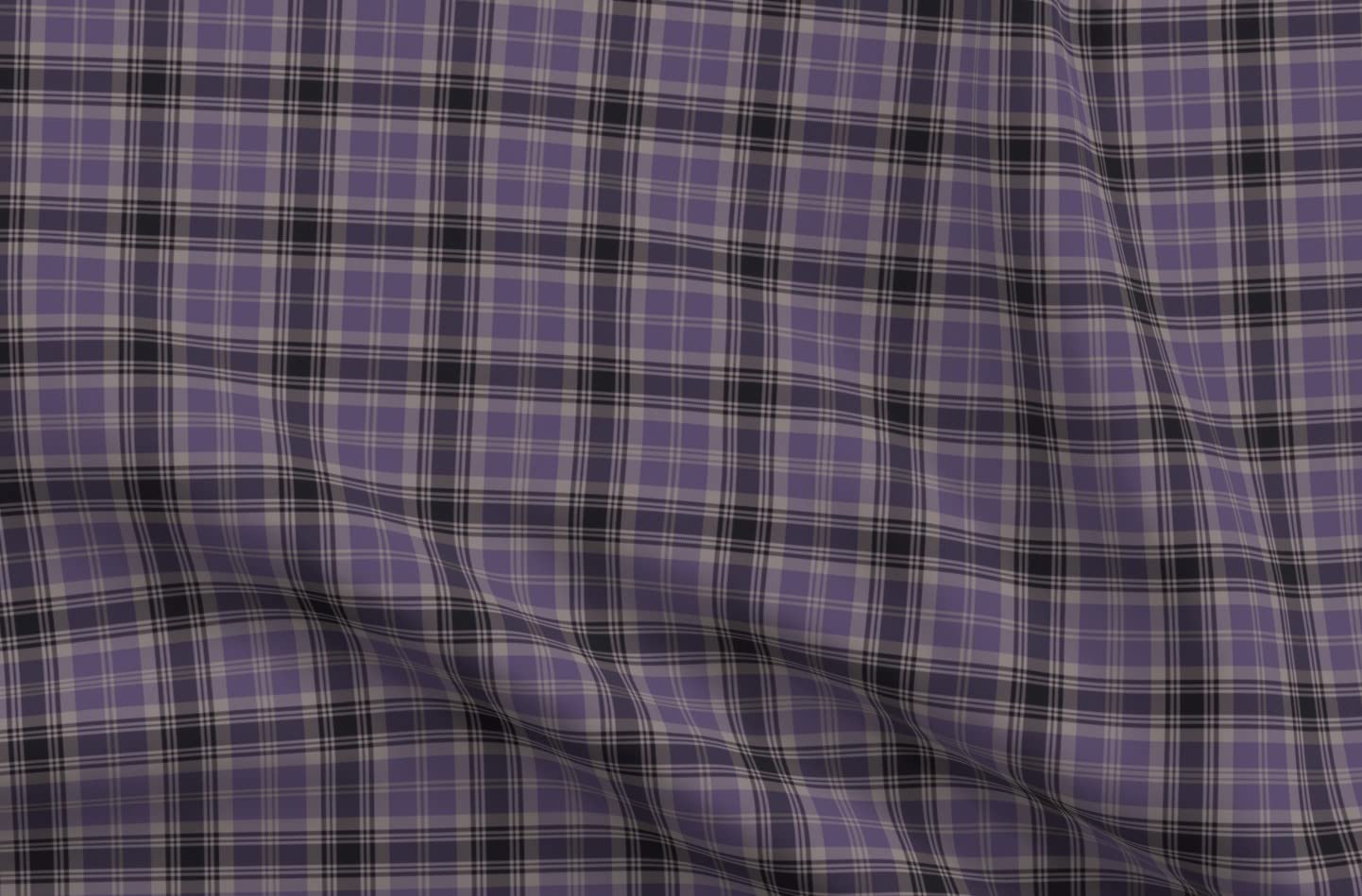Hunting Tartan Scottish Printed Satin Fabric - Premium Fat Quarter for Sewing, Lining, Apparel, Fashion, Blankets & Home Decor | Perfect for DIY Crafts, Quilting, and Upholstery Projects