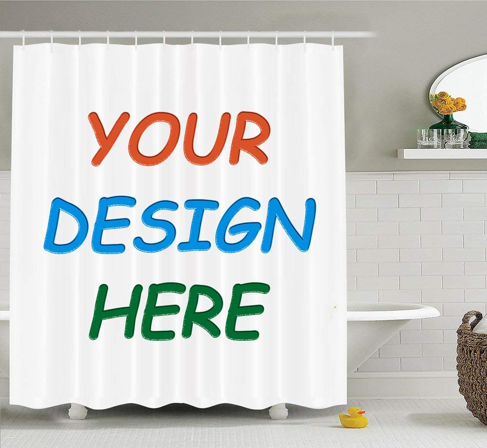 Custom Shower Curtain 69x70 Inches - Premium Waterproof Bathroom Decor for Modern Homes | Perfect for Master Bath, Guest Bath & Apartment Showers