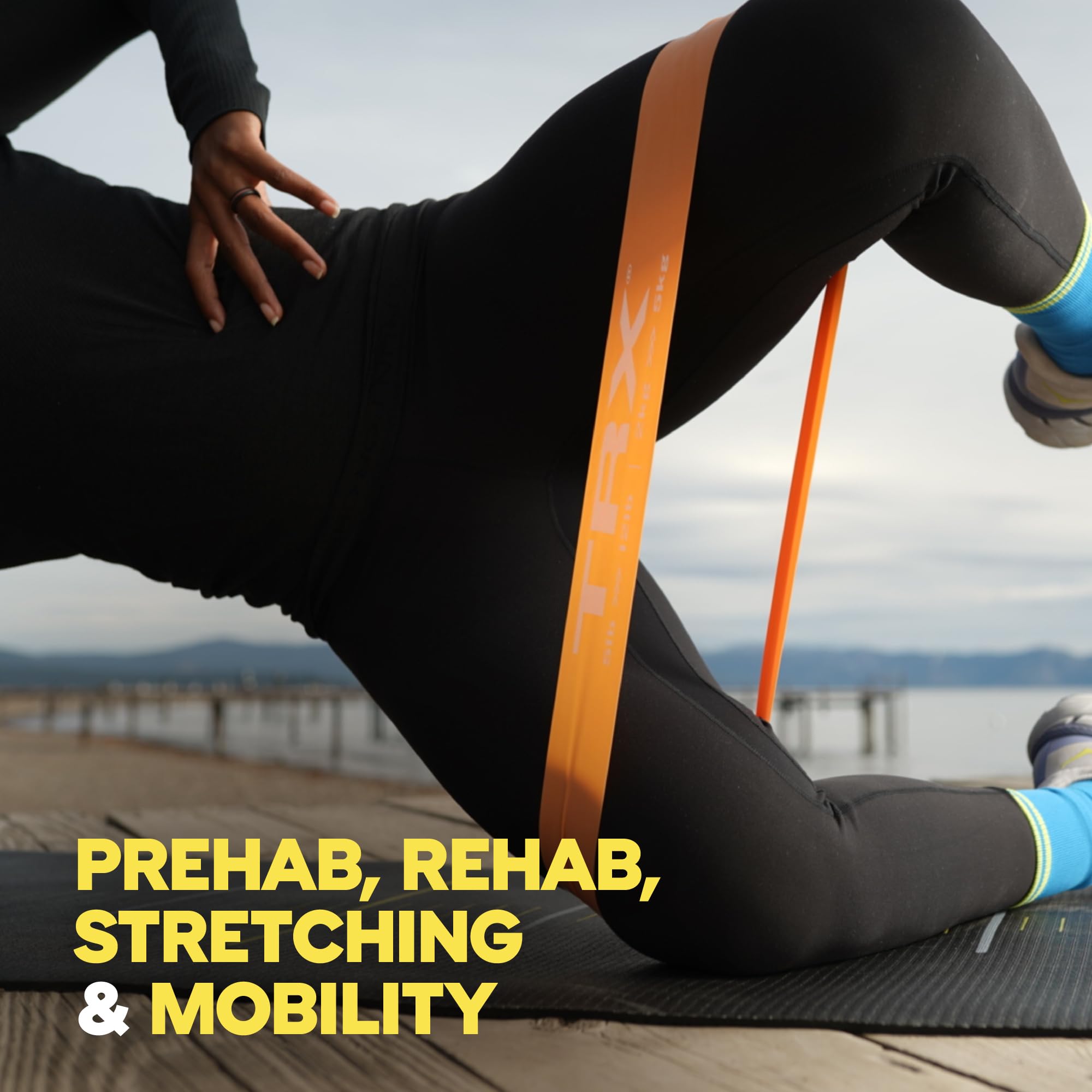 TRX Training Exercise Bands Set of 4 - Portable Resistance Bands for Strength Training, Home & Gym Workouts - Enhance Exercise Intensity for Men & Women - Perfect for Yoga, Pilates, and Full-Body Fitness Routines