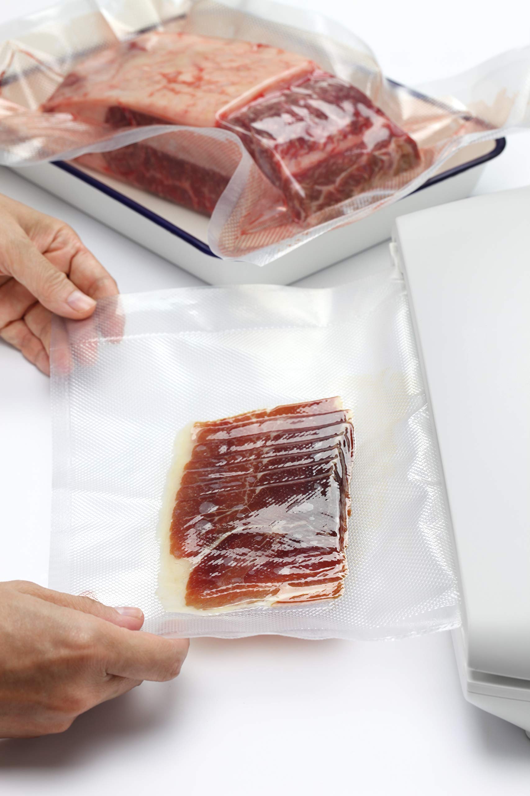Premium Vacuum Sealer Bags Rolls for Sous Vide, Food Saver & Meal Prep - 8