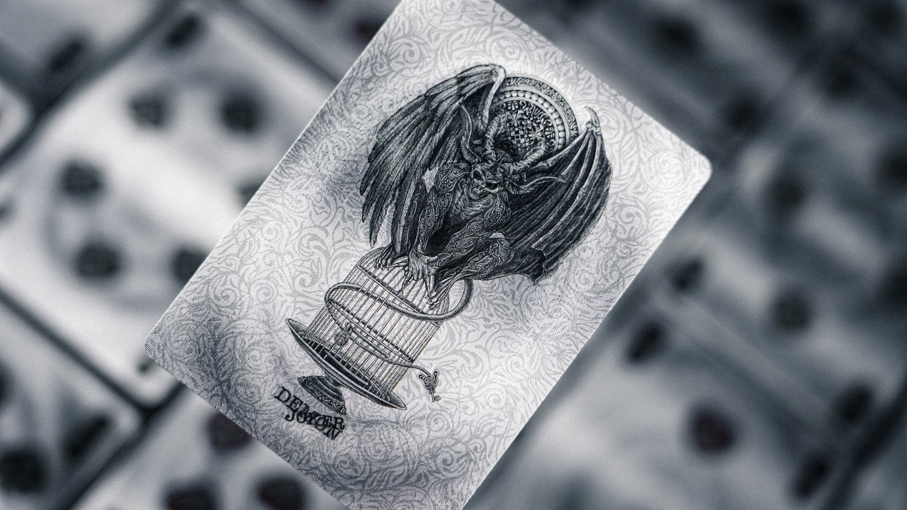 Devildom Dark Evil Gothic Style Playing Cards - Premium Quality for Magic Tricks, Poker Games, and Collectors - Perfect for Halloween, Themed Parties, and Cardistry Performances