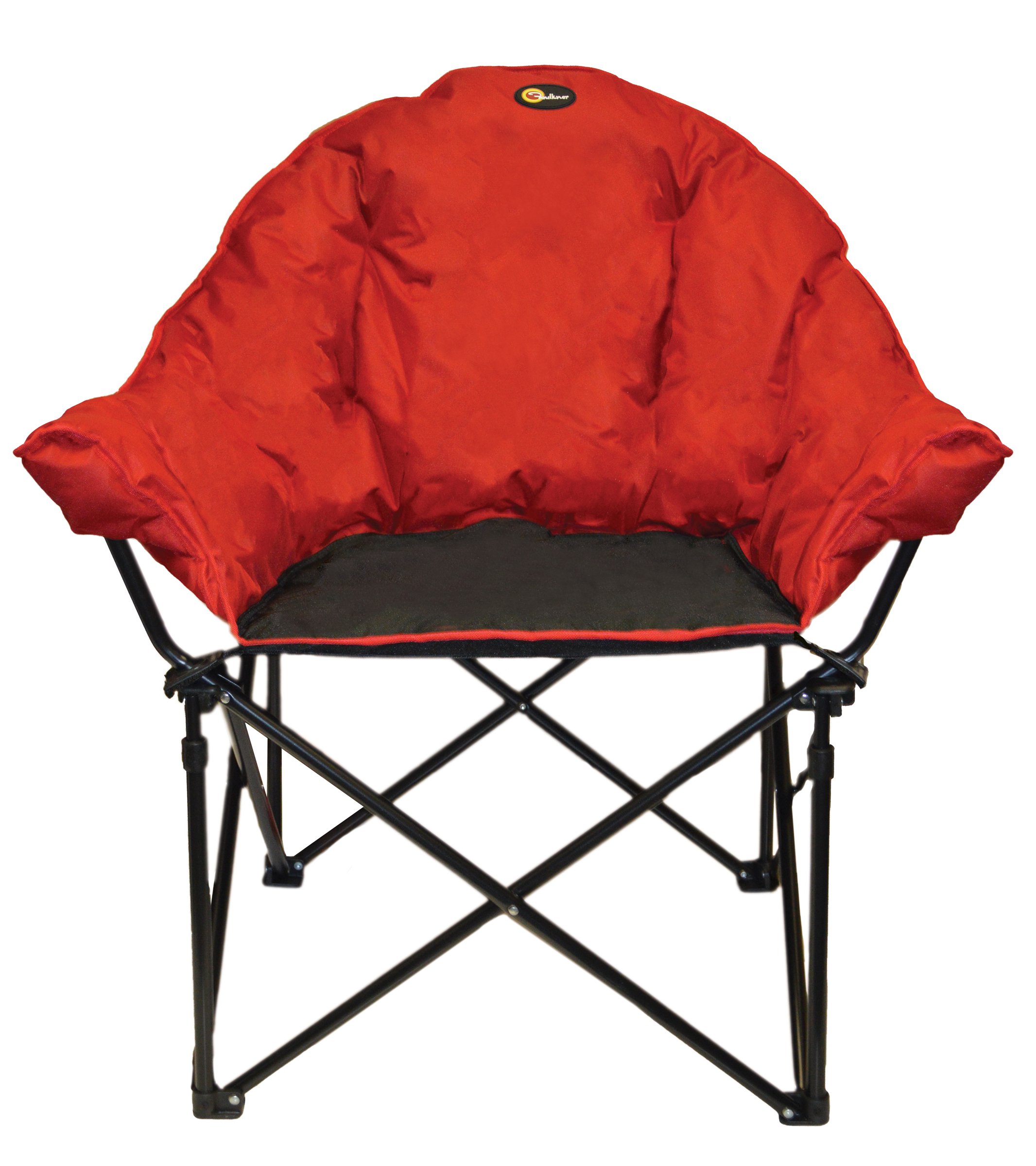 FAULKNER 49579 Big Dog Bucket Chair for Large Dogs - Burgundy/Black Waterproof Pet Seat with Non-Slip Bottom - Perfect for Outdoor Camping, Beach Trips & Backyard Relaxation