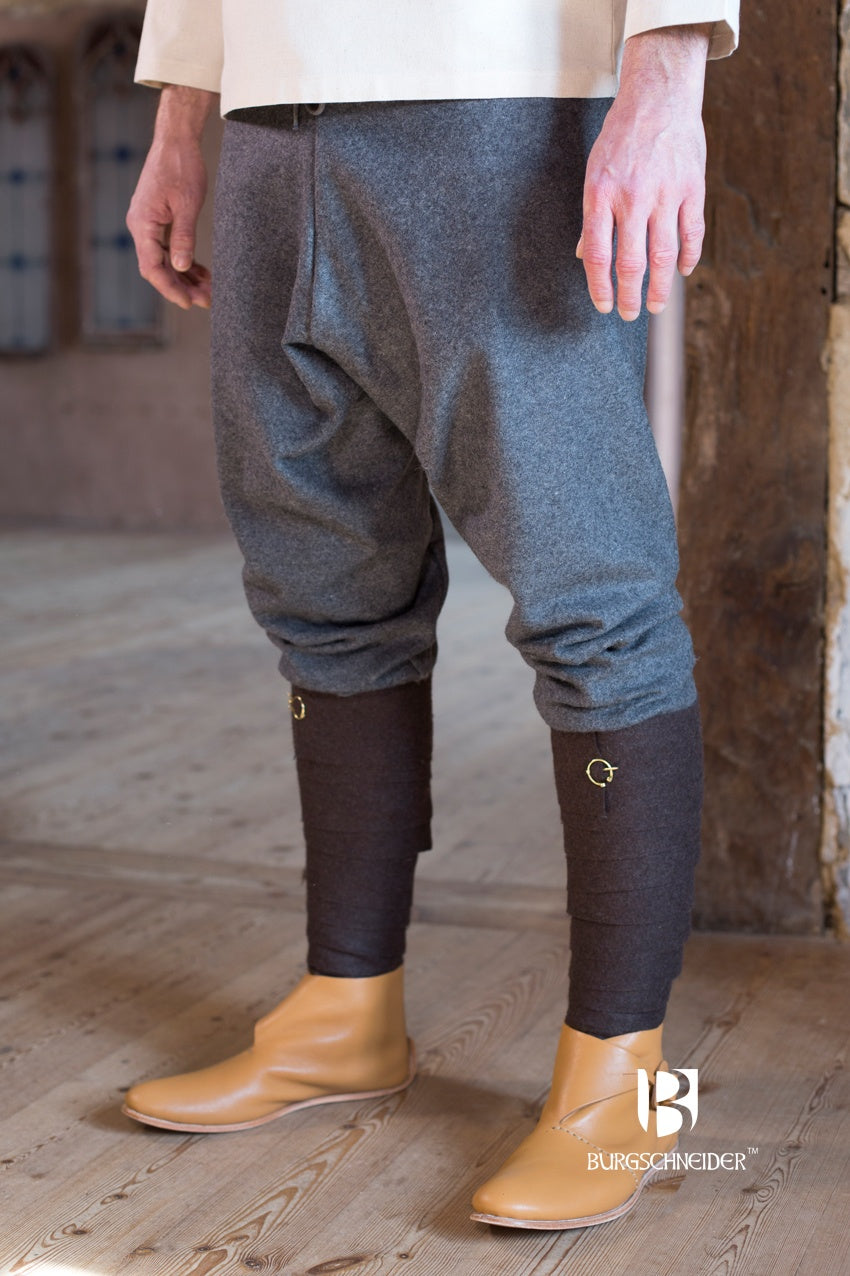 Premium Wool Thorsberg Viking Pants - Fenris Dark Grey | Authentic Norse Style | Perfect for LARP, Reenactments & Medieval Events