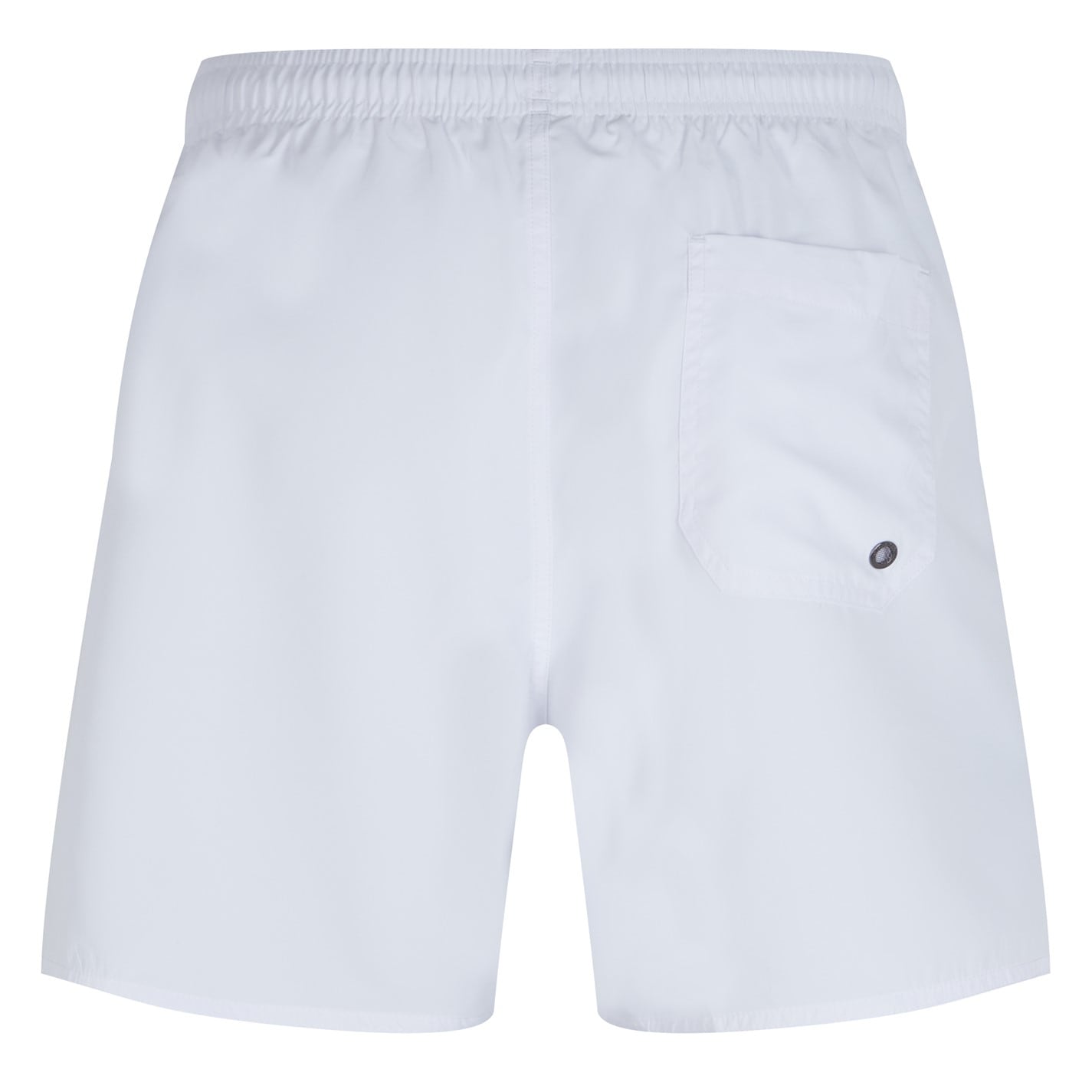 Emporio Armani Men's White Tape Swim Shorts - Quick Dry, Comfortable Beachwear for Swimming, Vacation & Summer Activities