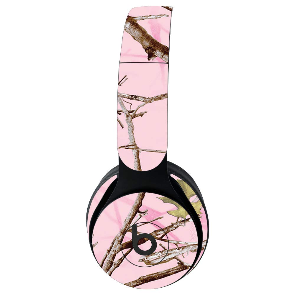 MightySkins Vinyl Decal Wrap Cover for Beats Solo Pro Wireless Headphones - Conceal Pink | Protective, Durable, Customizable Skin | Easy to Apply & Remove | Made in USA | Perfect for Travel, Workouts & Personalization