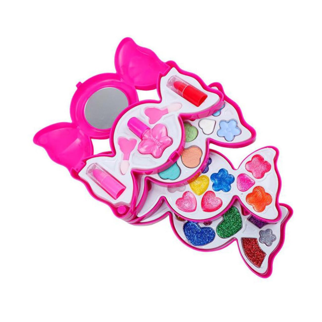 Kids Makeup Toy Set - Princess Cosmetic Case for Girls | Pretend Play & Dress Up