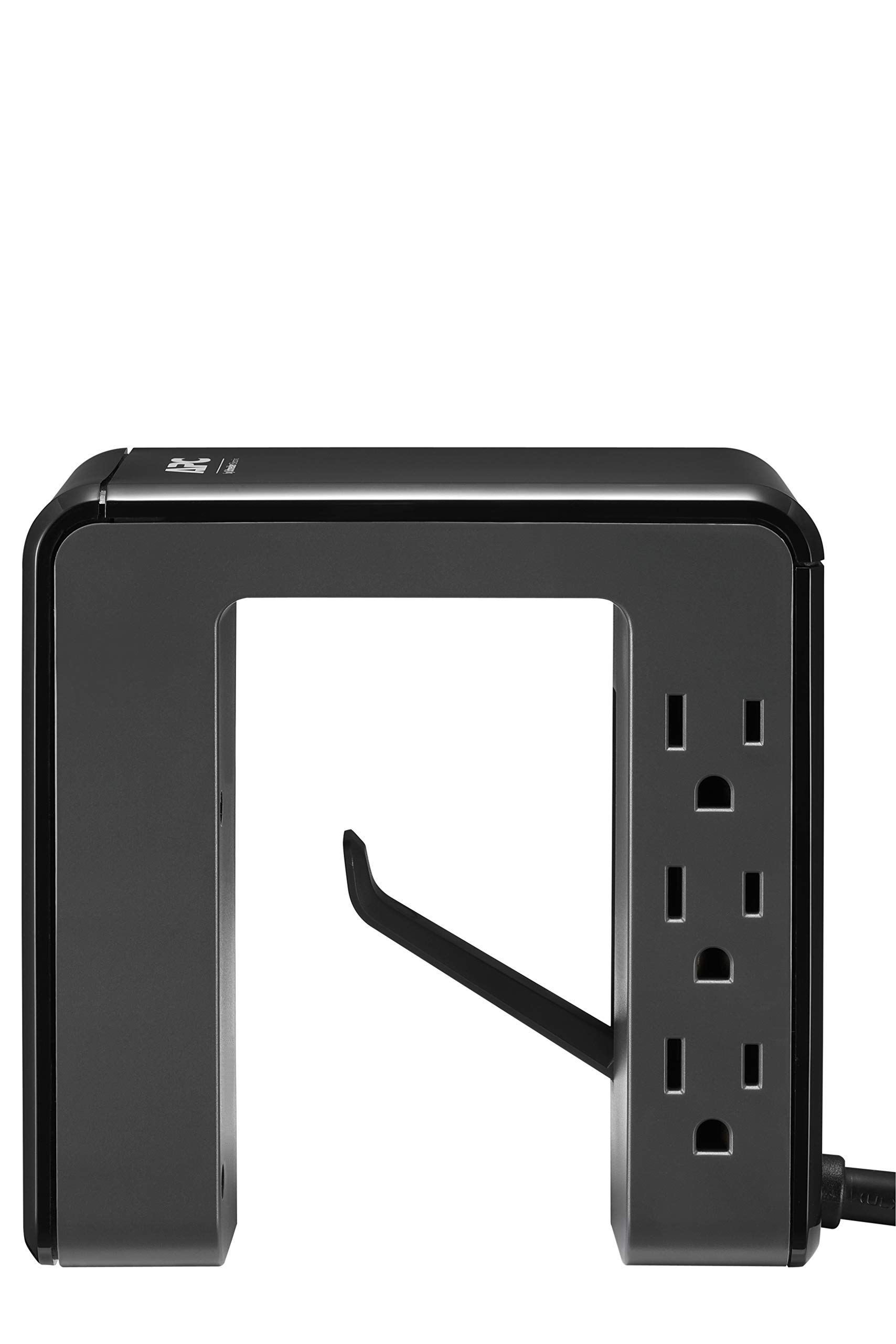 APC Desk Mount Power Strip with 6 Outlets & 4 USB Ports | U-Shaped Surge Protector (1080 Joules) | Black Clamp-Mounted Power Station for Home Office & Gaming Setup
