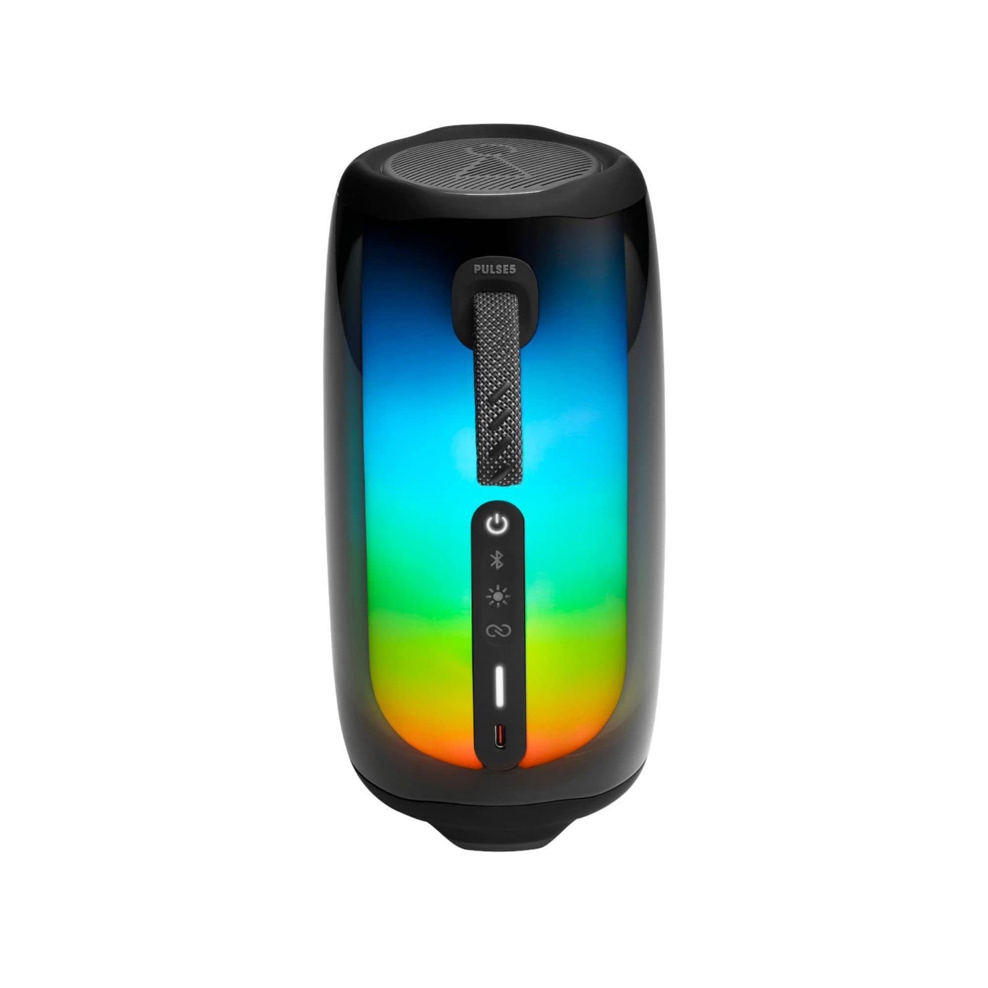 JBL Pulse 5 Portable Bluetooth Speaker with LED Light Show - Waterproof Wireless Speaker with Powerful Bass, 12-Hour Playtime - Perfect for Pool Parties, Beach Outings & Home Entertainment (Black)