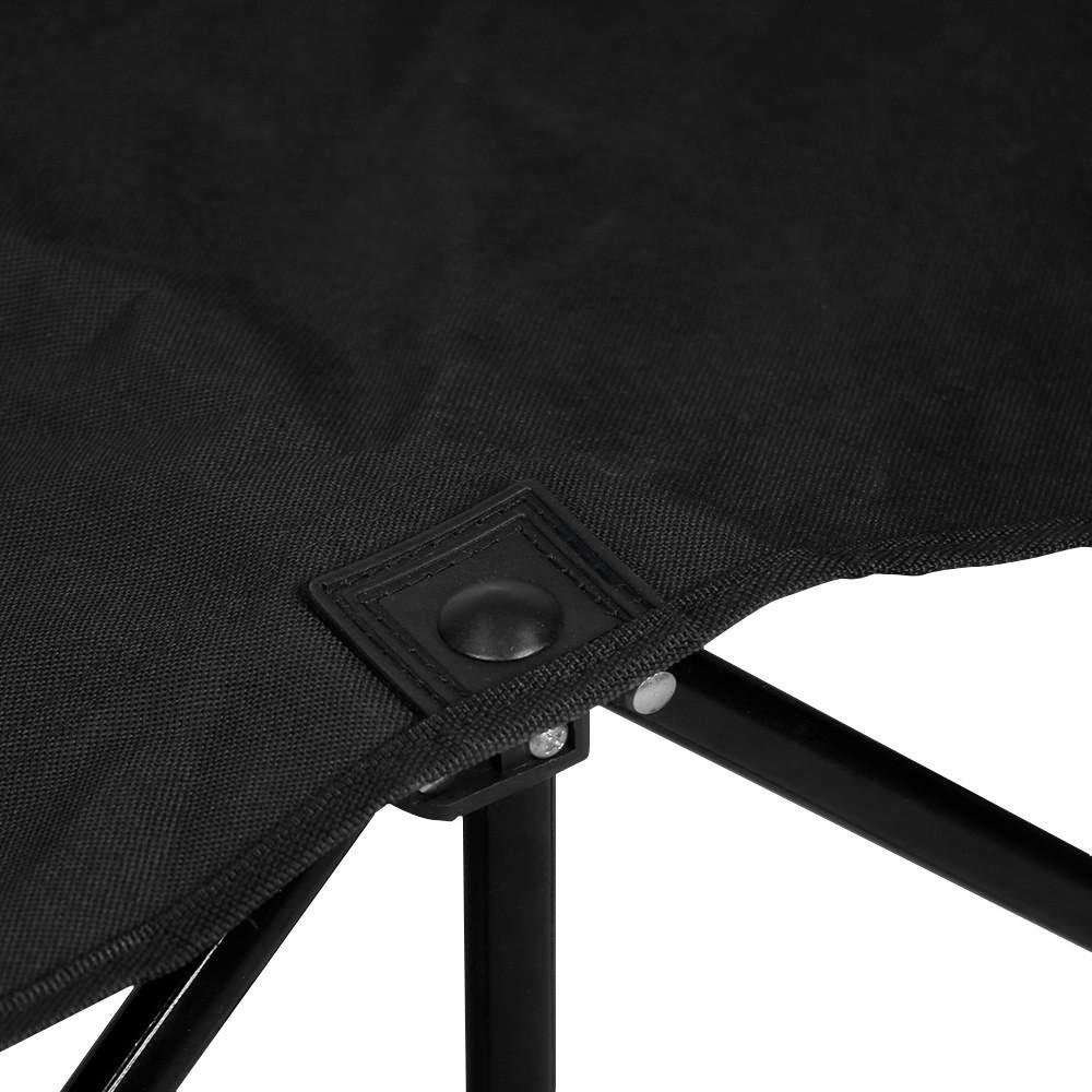 Yaheetech 8-Seat Folding Sports Bench - Portable Outdoor Sideline Soccer Bench with Waterproof Cover & Side Storage Bag - Black - Perfect for Team Games, Picnics, and Outdoor Events