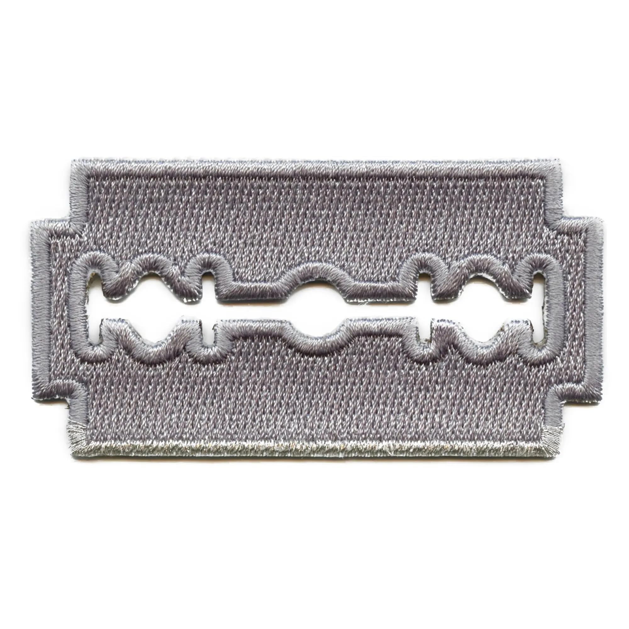 Premium Stainless Steel Razor Blade Patch Tool - Medical Grade Iron-On Embroidered Repair Kit for Clothes, Jeans & Fabrics - Perfect for DIY Clothing Repairs, Denim Patches & Home Sewing Projects
