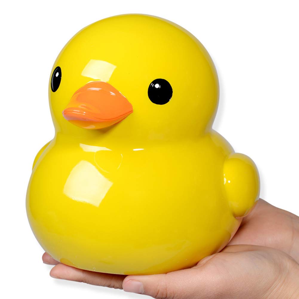 Adorable Rubber Duck Piggy Bank - Large 3XL Size Coin Money Saving Bank for Kids, Boys & Girls | Fun Christmas Birthday Gift Idea | Cute Home Decor for Bathroom, Nursery & Kids Room