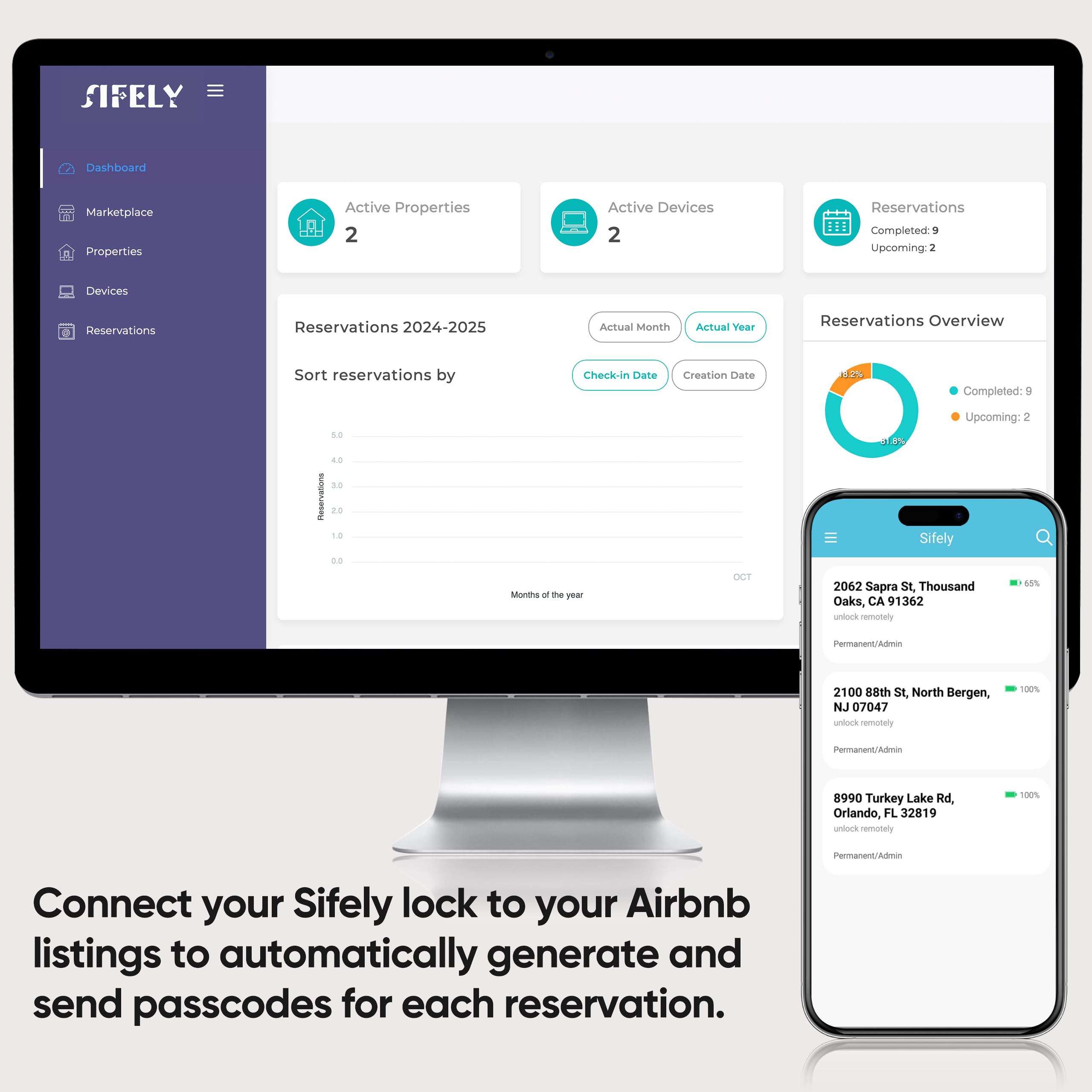 Sifely Smart Lock - Keyless Entry Fingerprint Deadbolt with Keypad & Auto-Lock | Biometric Digital Door Lock for Home Security (Gold) | Perfect for Apartments, Vacation Homes & Airbnb Rentals