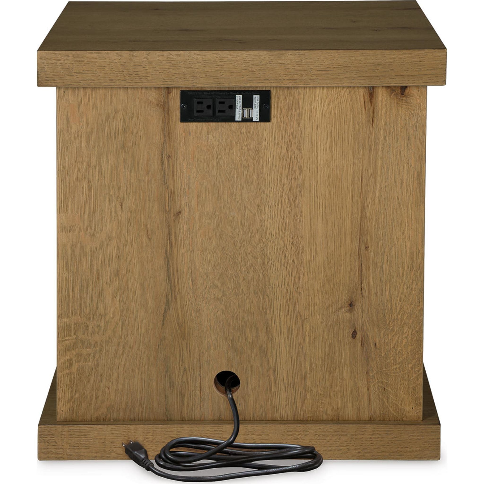 Brinstead Chair Side End Table - Light Brown Wood Nightstand for Living Room, Bedroom, or Office - Perfect for Holding Lamps, Books, and Drinks