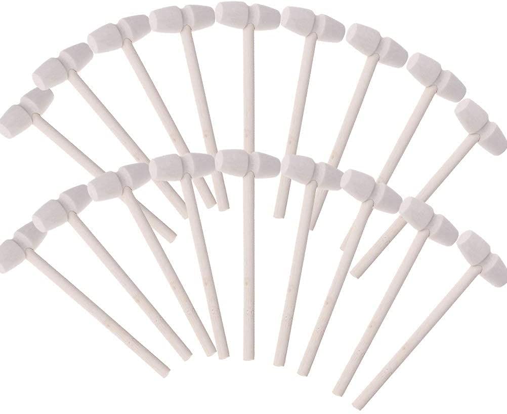20pcs Mini Wooden Hammer Toy Set - Creative Mallet Pounding Game for Kids, Educational Beating Gavel Toys for Boys & Girls - Perfect for Pretend Play, Classroom Activities & Early Learning Development
