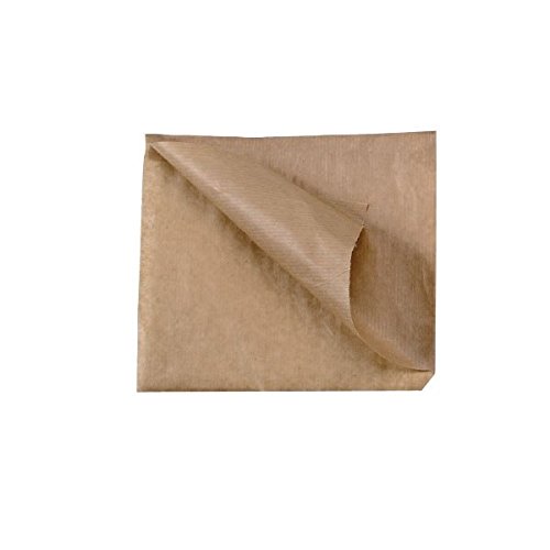 Packnwood 210PAPOK24 9.4 x 9.4 Inch Brown Kraft Paper Fryer Bags - Perfect for French Fries, Onion Rings & Fast Food Takeout Packaging