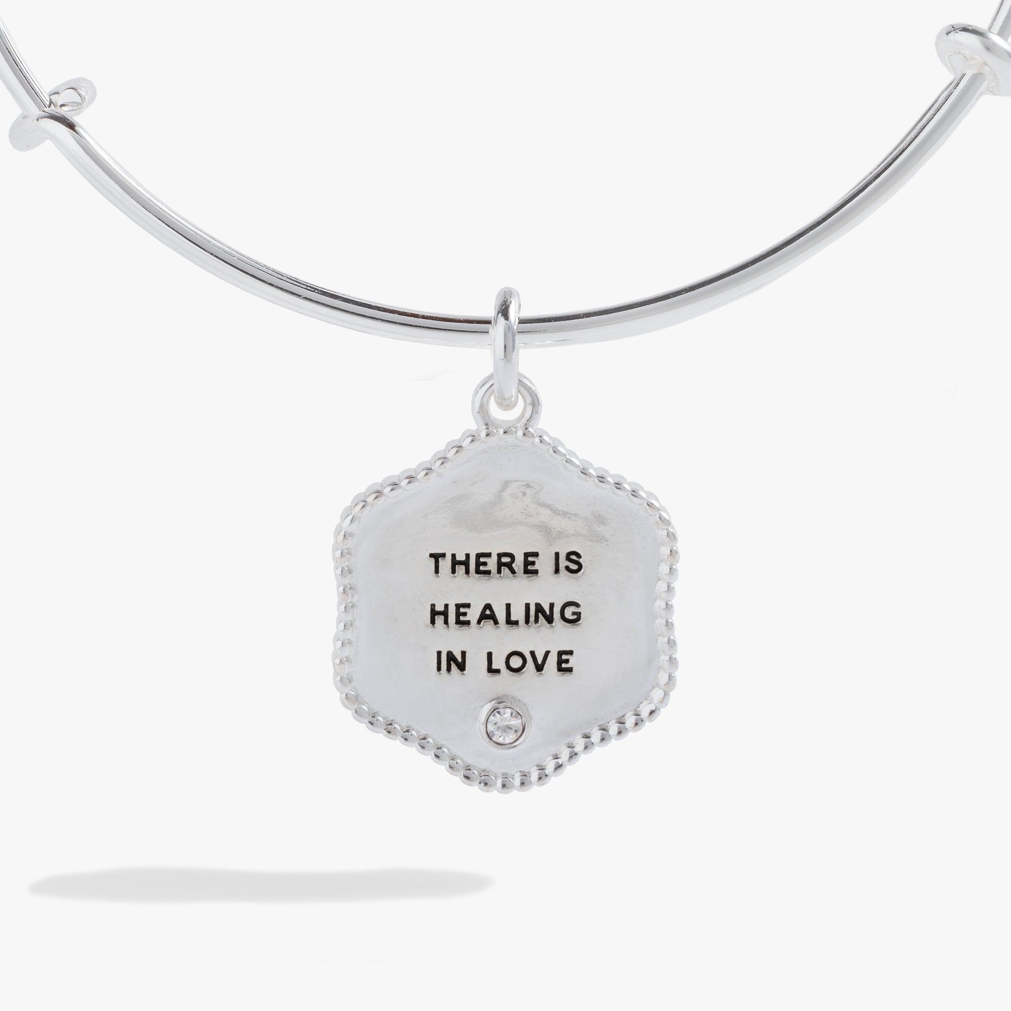 Healing Love Bangle - Adjustable Aromatherapy Bracelet for Stress Relief & Positive Energy - Perfect for Meditation, Yoga & Daily Wellness
