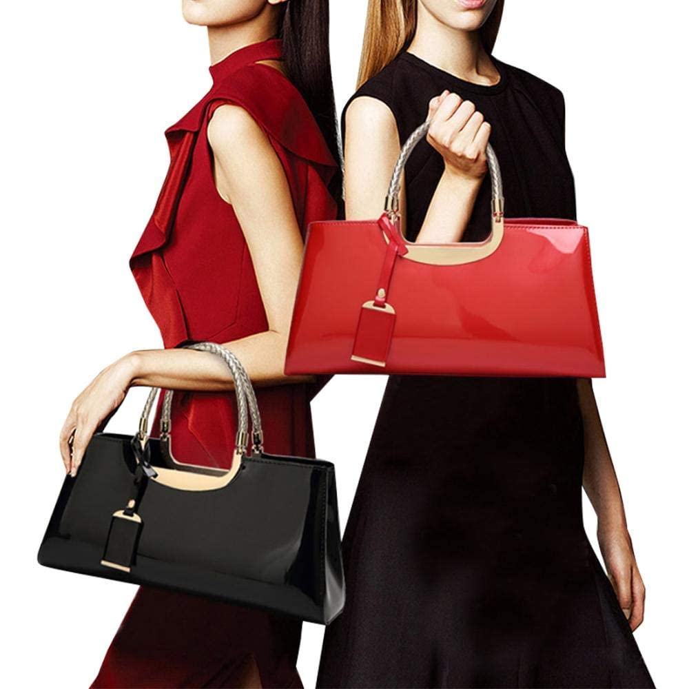 Jessie Women's Patent Leather Shoulder Bag - Party & Evening Crossbody Purse for Outings