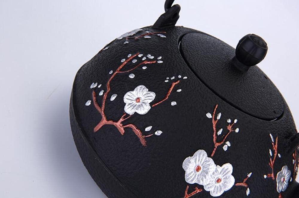 Premium Japanese Southern Cast Iron Electric Kettle - 1200ml Traditional Tetsubin Teapot with Health Benefits, Rust-Resistant & Scale-Free - Perfect for Tea Ceremonies, Home Brewing & Office Use