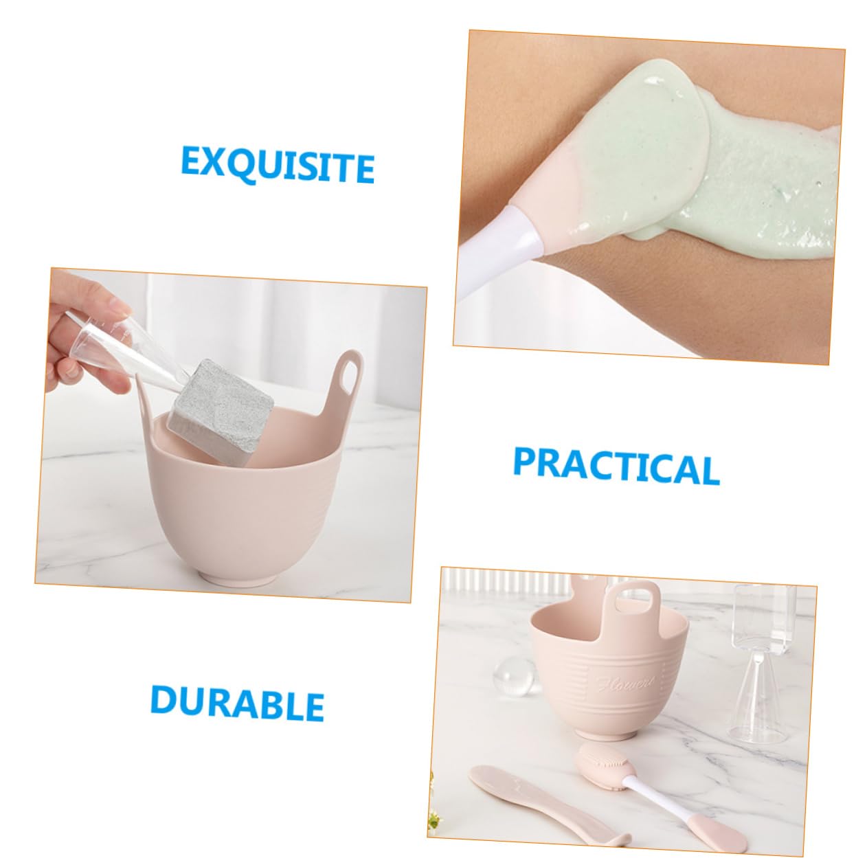 FOMIYES Silicone Mask Mixing Bowl Set - Professional Facial Mask Mixing Tool for DIY Spa, Skincare & Beauty at Home | Perfect for Facials, Clay Masks & Skincare Treatments