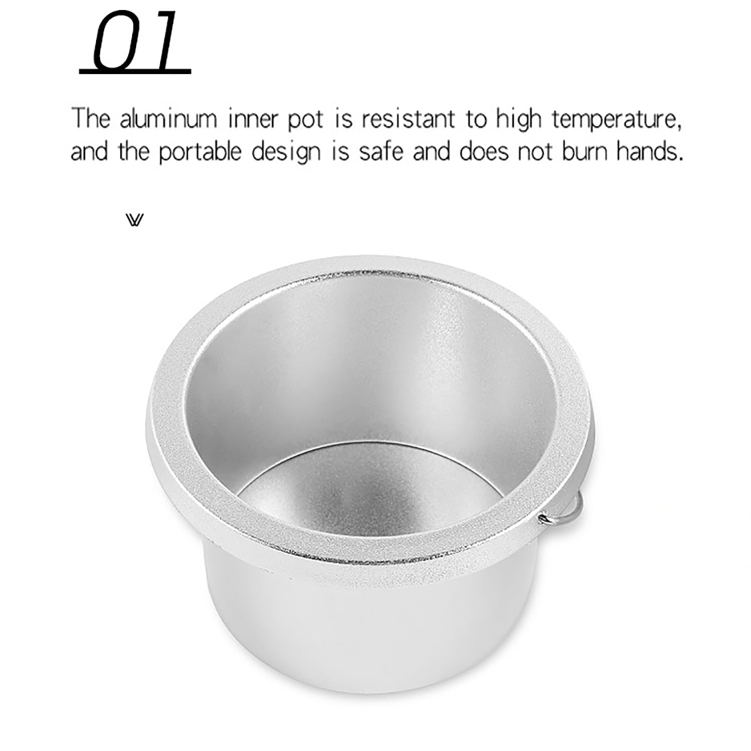 Professional Hair Removal Wax Heater Kit - Dual Switch Wax Warmer with Aluminum Inner Pot & Carry Handle - At-Home & Salon Waxing for Legs, Face, Bikini & Body Hair Removal - Perfect for DIY Spa & Beauty Treatments