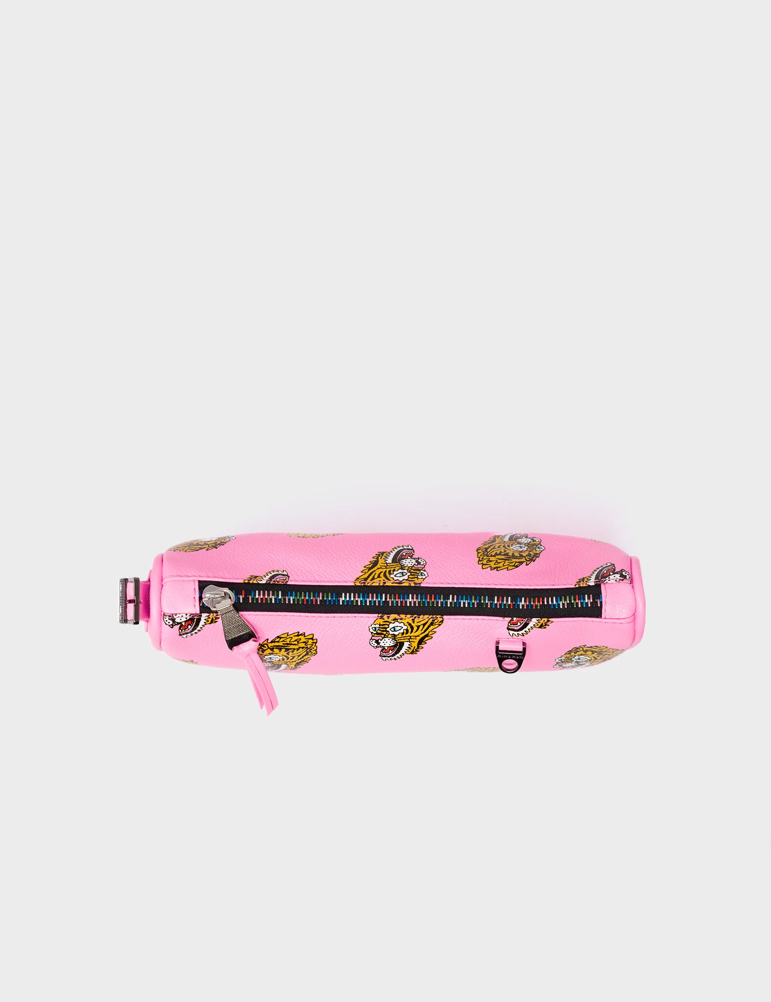 Lucas Hobo Mini Bubblegum Pink Handbag with Blazing Tiger Print - Stylish Crossbody Purse for Women, Trendy Fashion Accessory for Parties, Date Night & Everyday Use