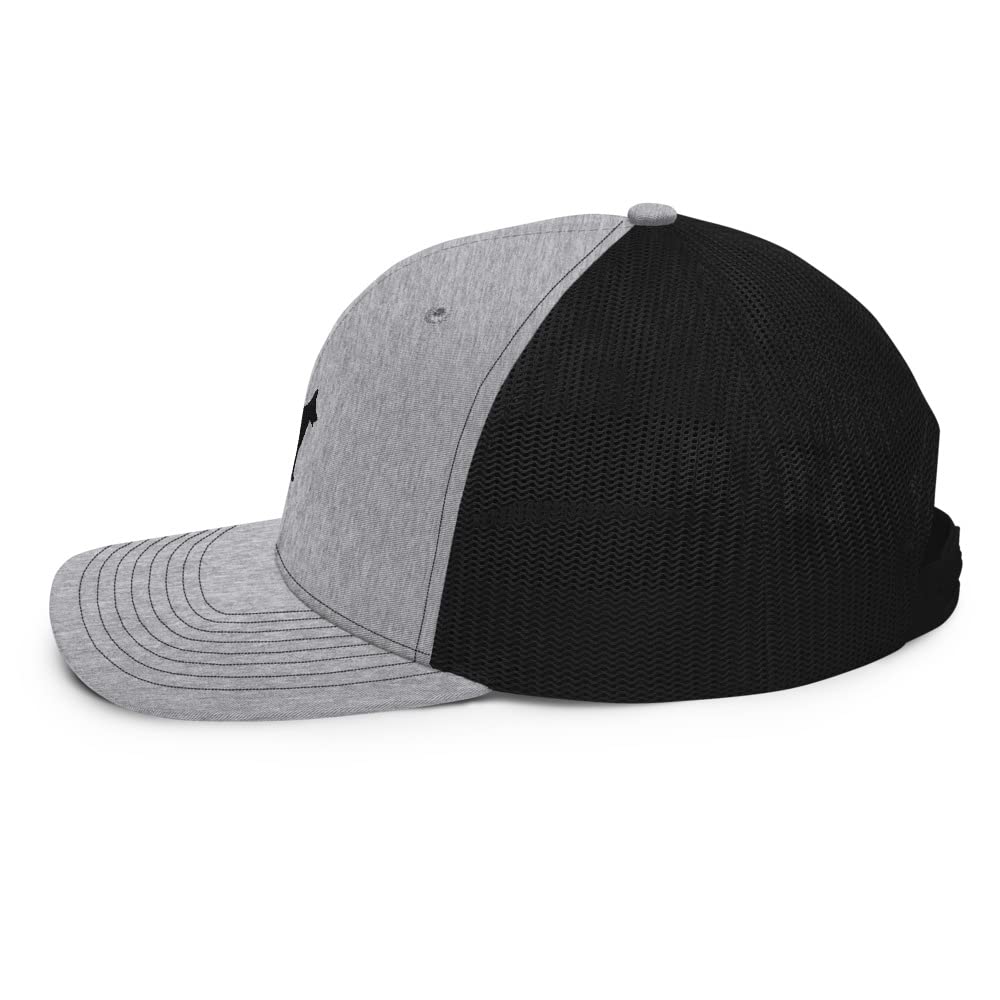 German Shepherd Embroidered Mesh Back Hat for Men & Women - Breathable Summer Cap for Outdoor Activities, Hiking, and Dog Walking
