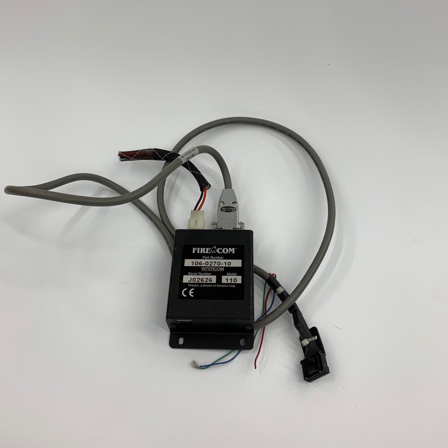 FIRECOM 106-0270-10 Aviation Headset Adapter - Compatible with Pilot & Aircraft Communication Systems - Perfect for Flight Training & Air Traffic Control Use