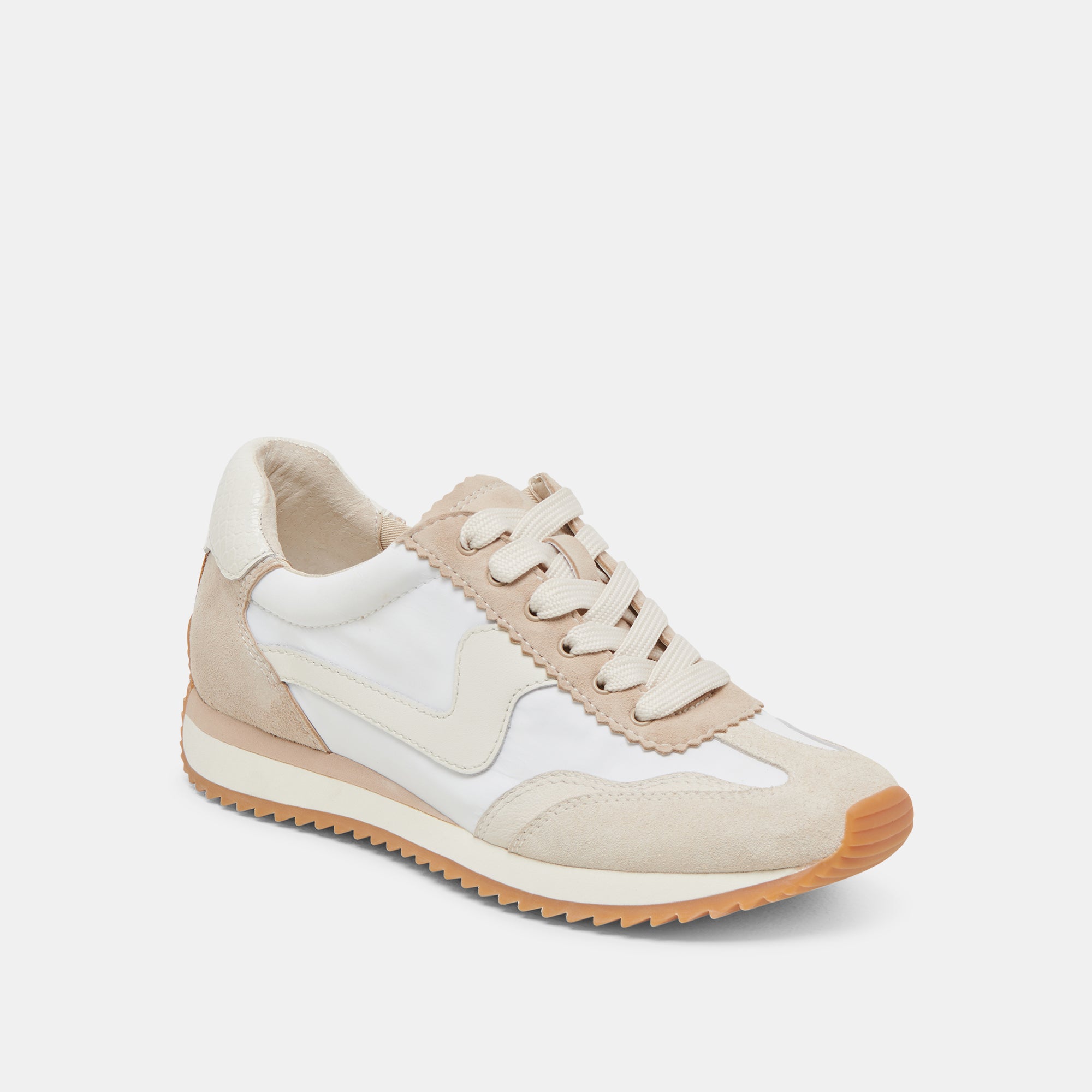B.NTCD Sneakers for Women - Ivory Multi Nylon Comfortable Walking Shoes | Perfect for Running, Gym Workouts & Casual Wear