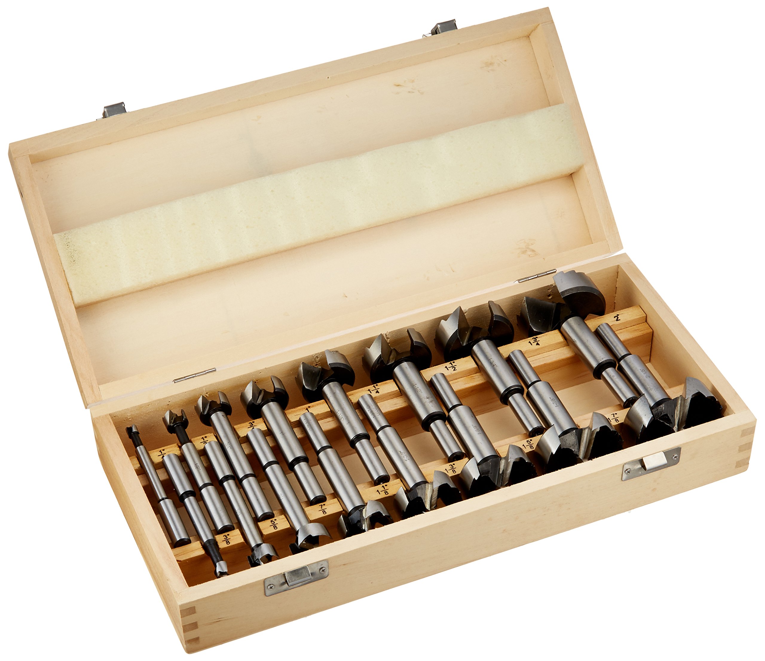 Alfa Tools FB61502 16-Piece Eco-Pro Forstner Bit Set - Premium Woodworking Drill Bits for Cabinets, Furniture & DIY Projects