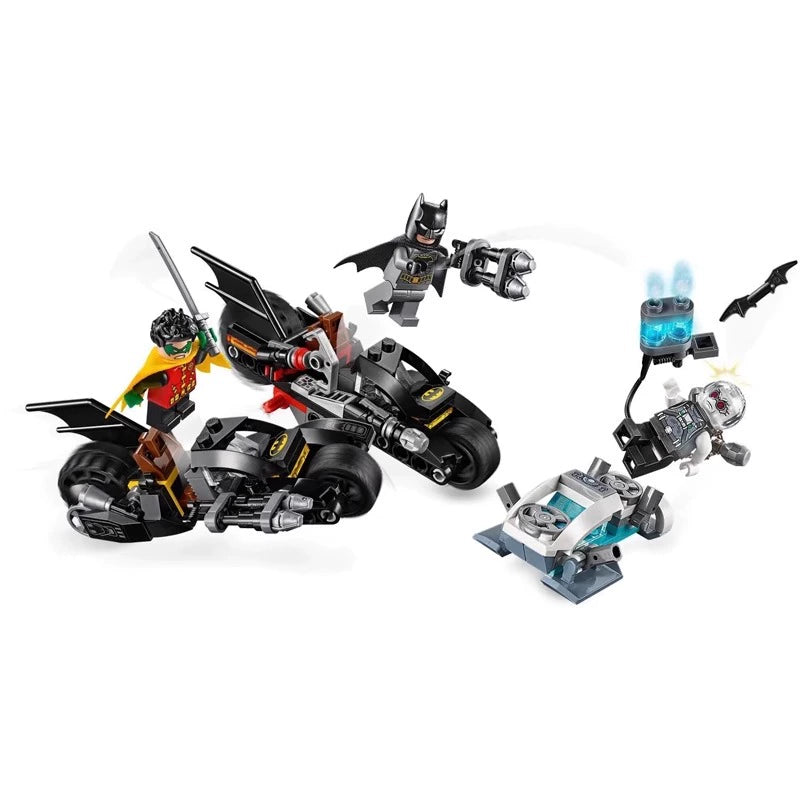 200 Pcs Mr. Freeze Batcycle Battle Action Figures - DC Comics Collectible Toy Set for Kids & Adults - Perfect for Playtime, Display & Gifting