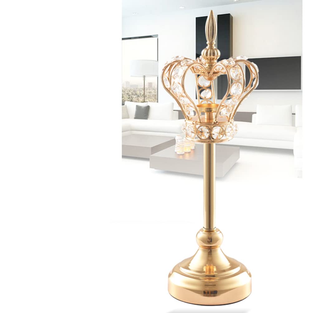 Elegant Homoyoyo Crystal Candle Holders for Table Centerpieces - Set of 2 Glass Tea Light Candle Stands for Wedding, Dining, Mantel Decor - Romantic Home & Party Decoration Accessories