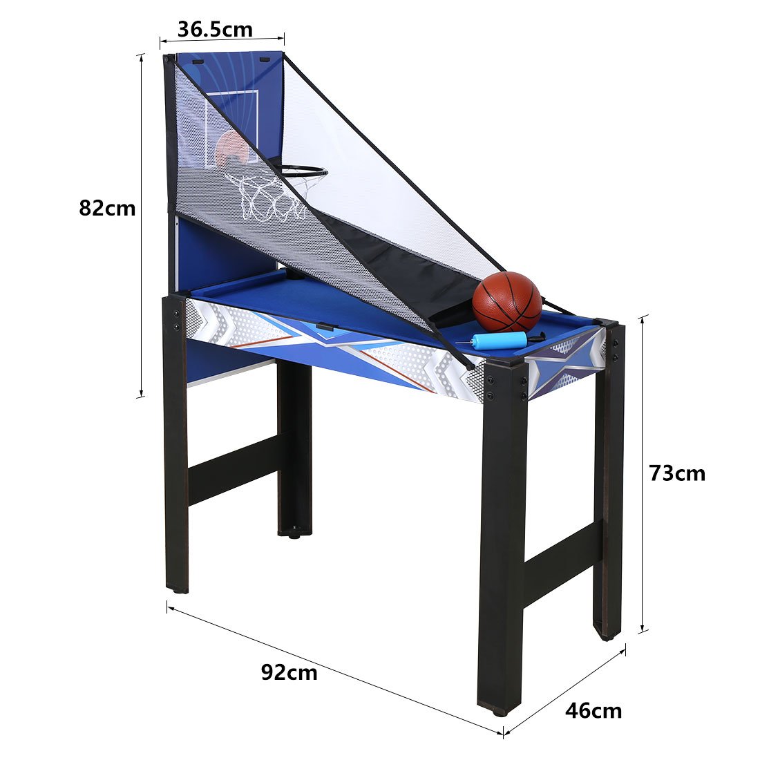 5-in-1 Multi Game Table Set - Folding Foosball, Pool, Hockey, Ping Pong & Basketball Combo for Indoor Fun (3FT) - Perfect for Game Rooms, Basements & Family Entertainment