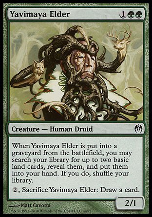 Magic The Gathering Yavimaya Elder Card - Duel Decks Phyrexia vs The Coalition | MTG Collectible Trading Card Game for Deck Building & Strategy Battles