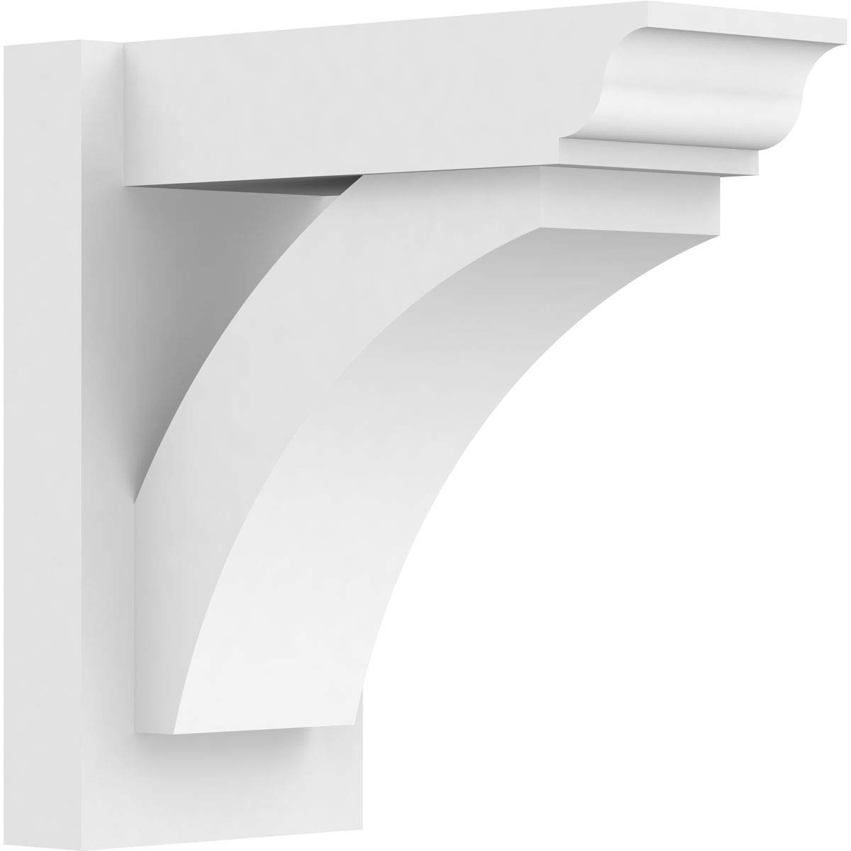 Ekena Millwork OUTP07X14X14THR01 Thorton Architectural Grade PVC Outlooker with Traditional Ends - 7