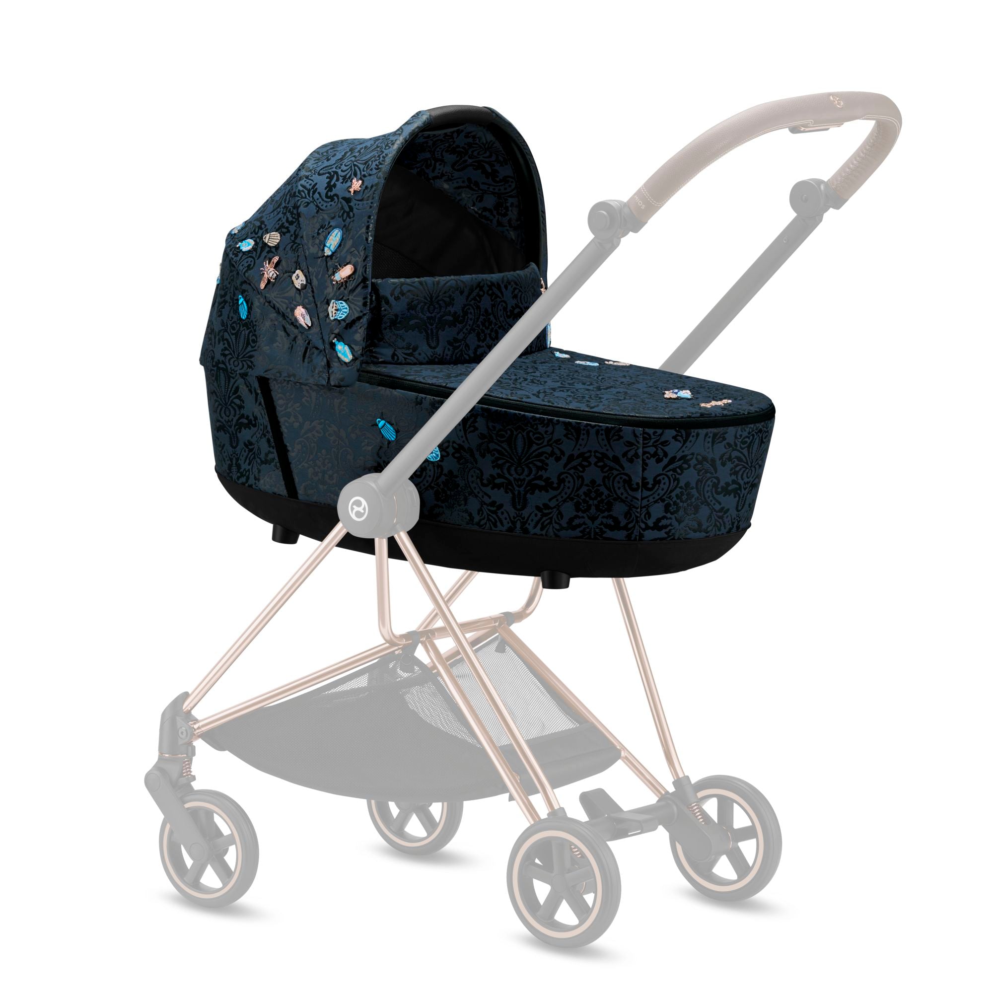 Cybex Mios Lux Carry Cot - Premium Baby Stroller with Jewel-Toned Nature Design | Open Box | Perfect for Newborns, Travel & Outdoor Adventures