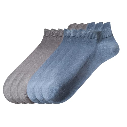 6 Pairs Dark Gray*3+mid Blue*3