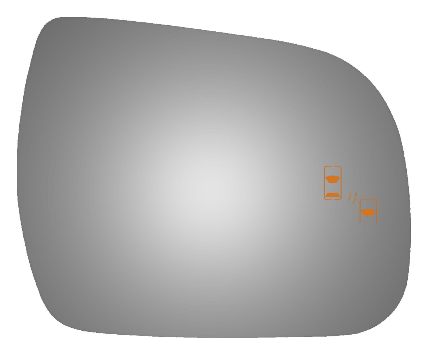 2013-2016 Toyota Sienna Passenger Side Power Mirror Glass Replacement with Blind Spot Detection - Perfect for Safer Lane Changes & Parking Assistance