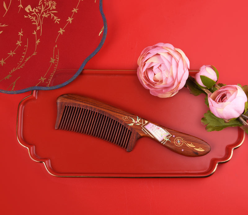 Handmade Wooden Love Letter Comb - Romantic Gift for Her, Perfect for Valentine's Day, Weddings & Special Occasions - Hair Styling & Keepsake for Women