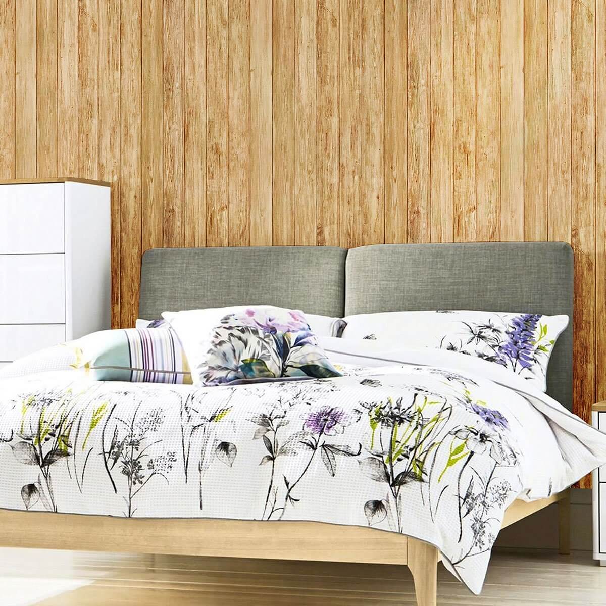 Brown Wood Texture Peel and Stick Removable Wallpaper - Self-Adhesive Vinyl Wall Covering for Bedroom, Living Room, Kitchen Decor - Easy to Install & Remove - 7703