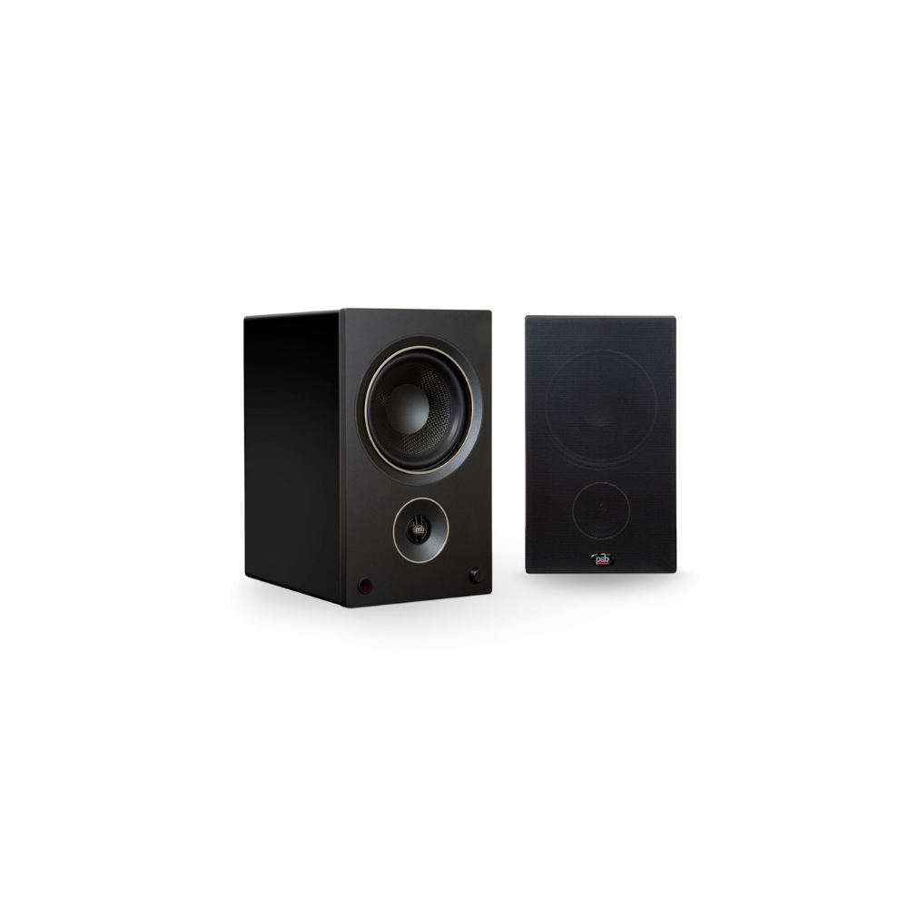 Alpha AM5 Powered Bookshelf Speakers (Pair) - High-Fidelity Stereo Sound for Home Audio, Gaming & Music | Compact Desktop & Shelf Speakers for PC, TV & Vinyl Setup