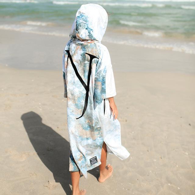 Premium Microfiber Printing Changing Robe - Quick Dry, Lightweight & Soft - Perfect for Beach, Pool, Gym & Outdoor Activities