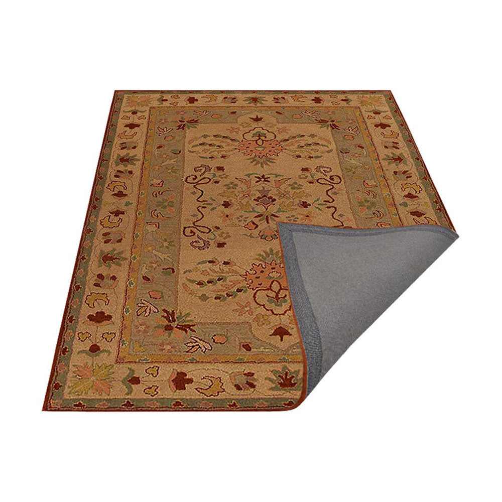 Hand Tufted Wool Area Rug - Soft & Durable Non-Slip Living Room Carpet - Boho Chic Home Decor for Bedroom, Nursery, or Office