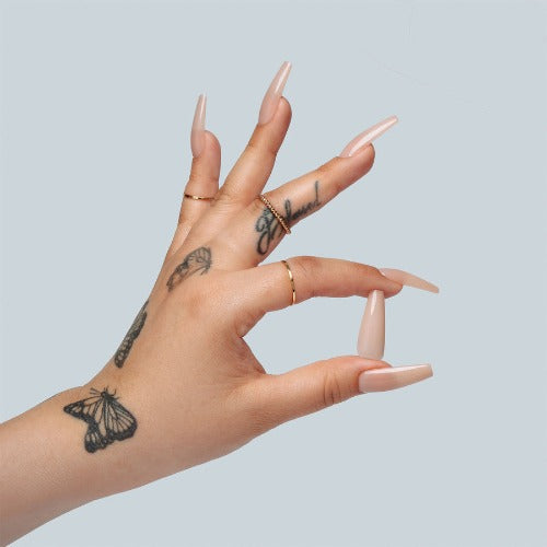 Apres Gel X Neutrals Alex Natural Tips 150pc X Short Square - Professional Nail Extension Kit for Salon & Home Manicure, Perfect for Bridal, Party & Everyday Wear